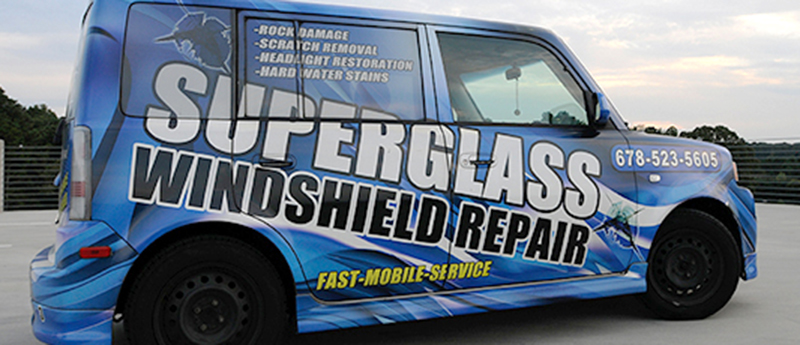 Superglass mobile services van