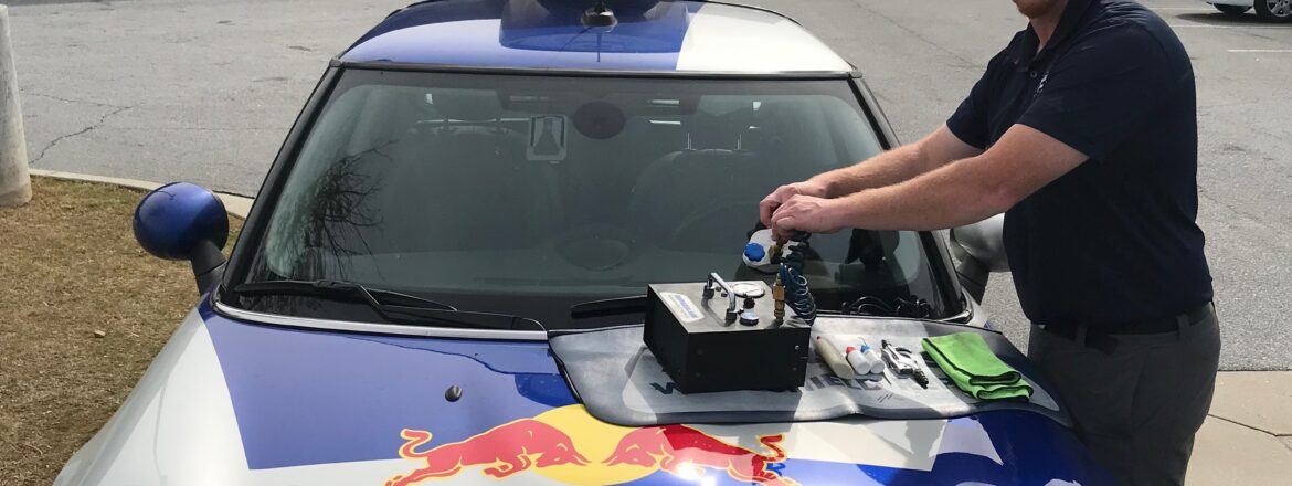 Red Bull windshield Repair